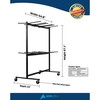 Adiroffice 2-Tier Folding Chair Cart ADI690-03